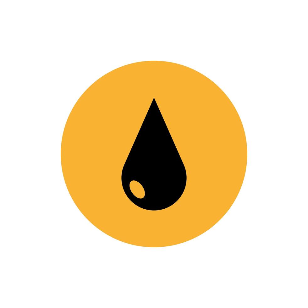 petroleum droppe av oljepris isolerade ikon vektor