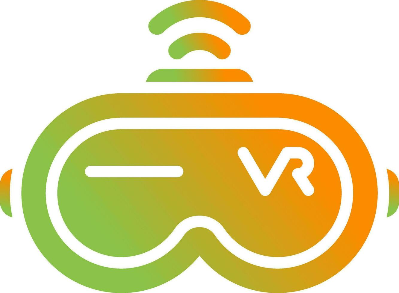 virtuell Wirklichkeit Headset Vektor Symbol