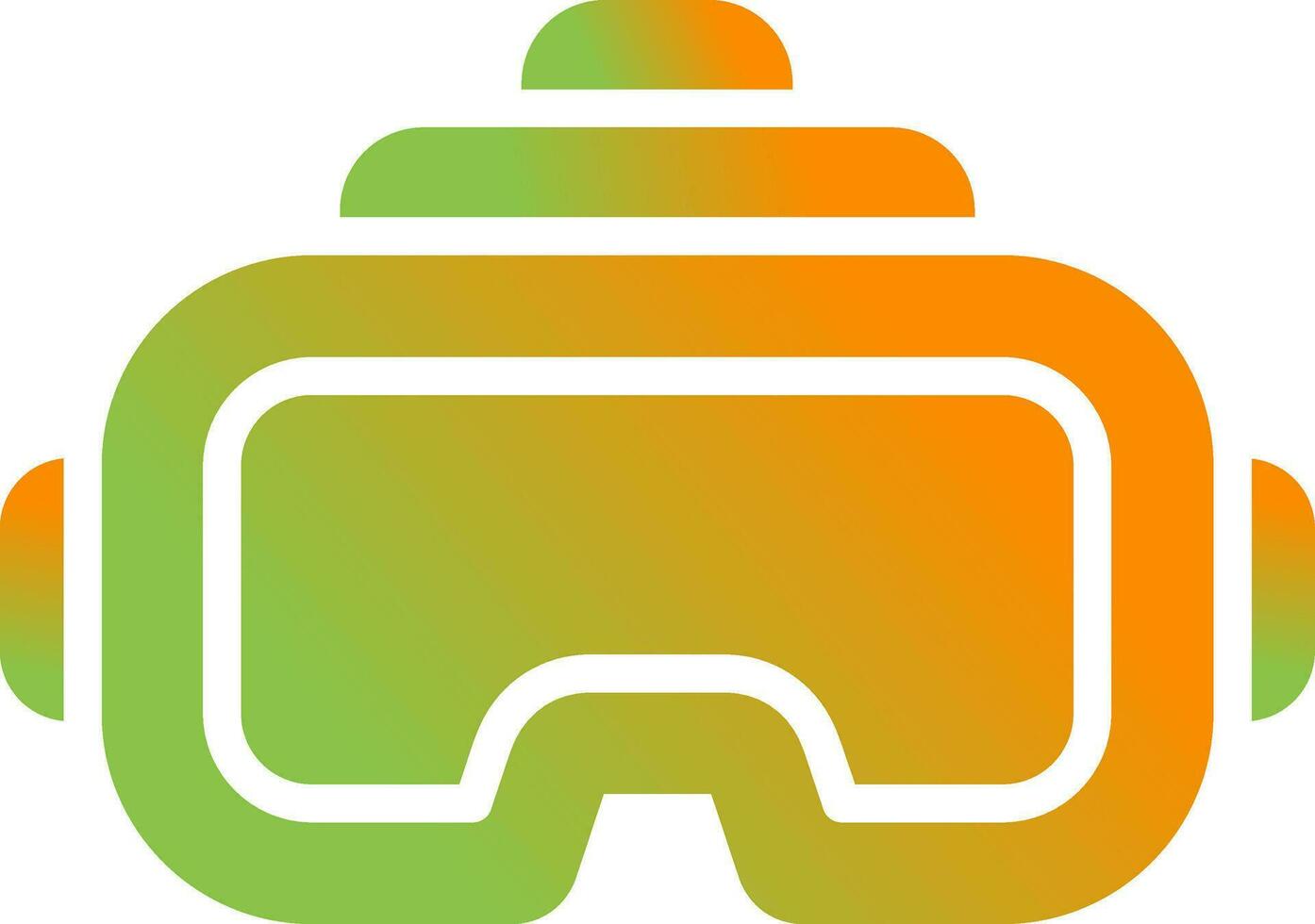 virtuell Wirklichkeit Headset Vektor Symbol