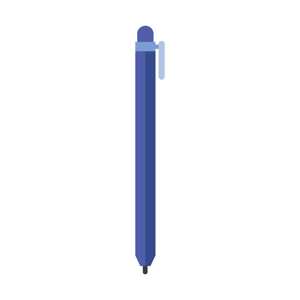 penna skolmaterial isolerade ikon vektor