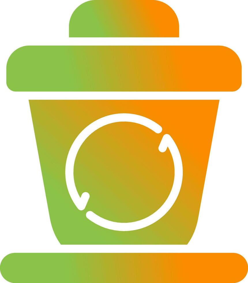 Recycling Behälter Vektor Symbol