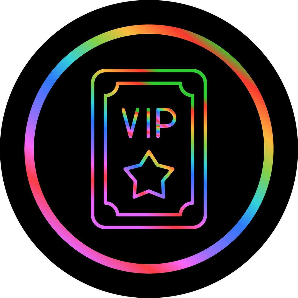 vip passera vektor ikon