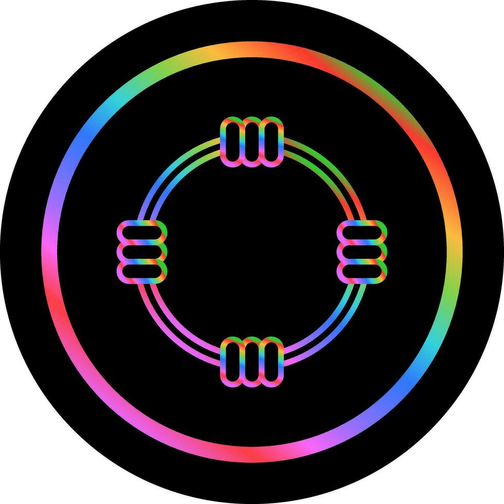 Hula-Hoop-Vektorsymbol vektor