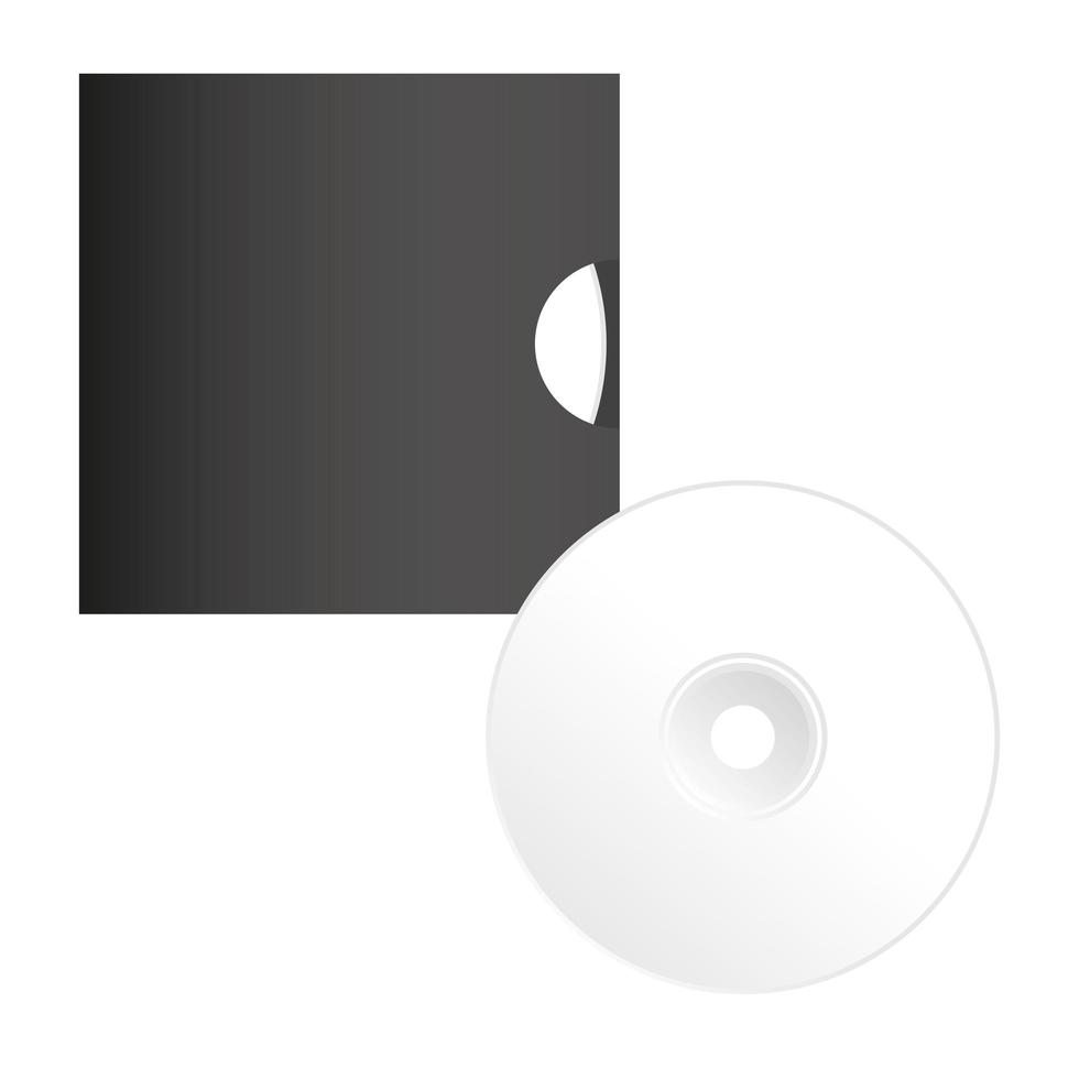 isolerad mockup cd vektor design