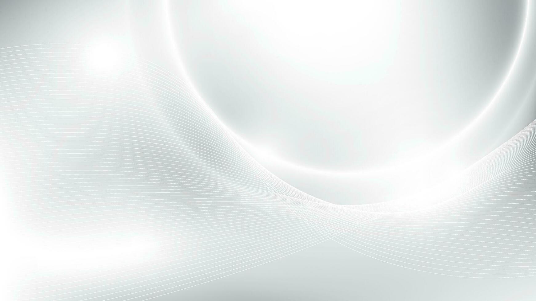 abstrakt vit och grå Färg bakgrund med geometrisk runda form, modern Ränder. vektor illustration.