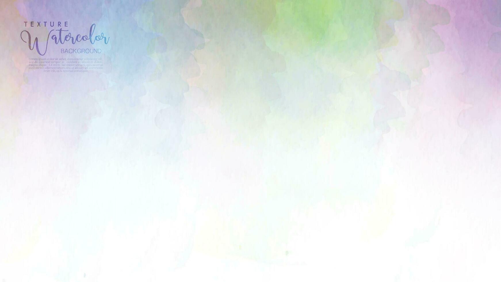 regnbåge abstrakt vattenfärg bakgrund vektor