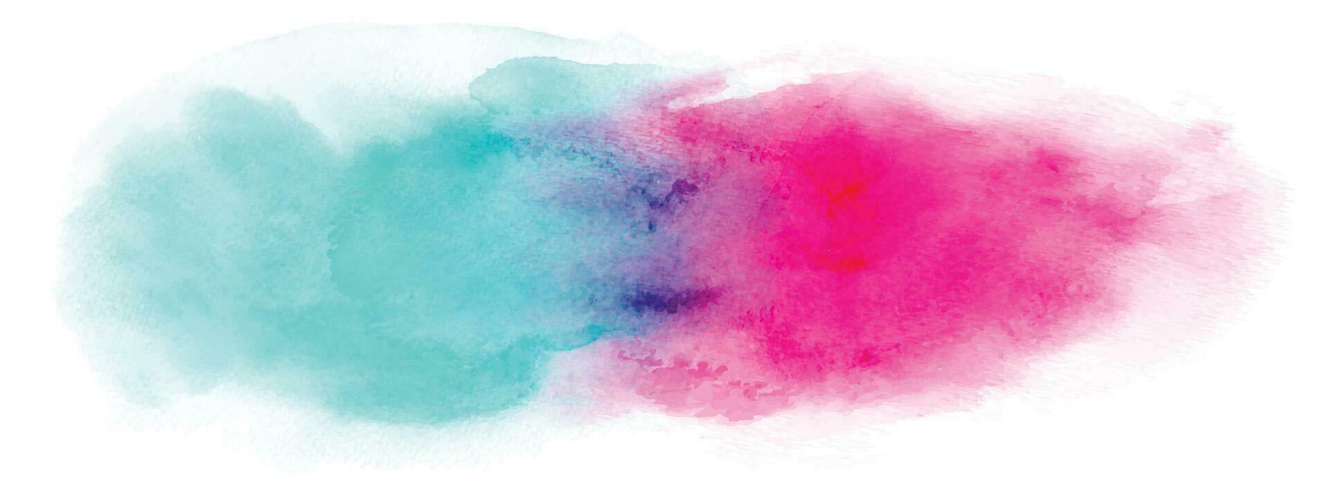 abstrakt Design Spritzer handgemalt Aquarell auf Weiß Hintergrund vektor