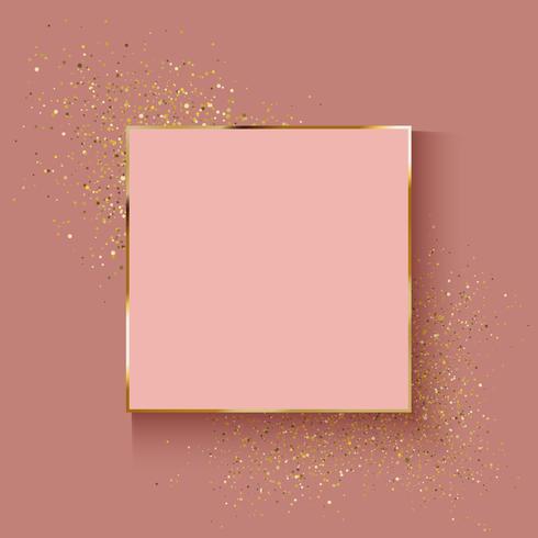 Dekorativer Hintergrund des rosafarbenen Goldes mit Glitzereffekt vektor