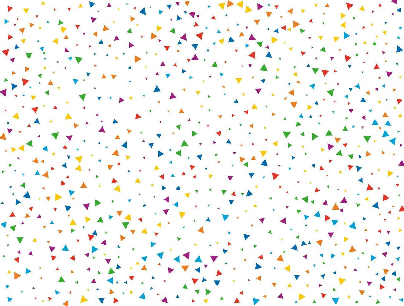 triangel- regnbåge konfetti. regnbåge glitter konfetti bakgrund. vektor illustration.