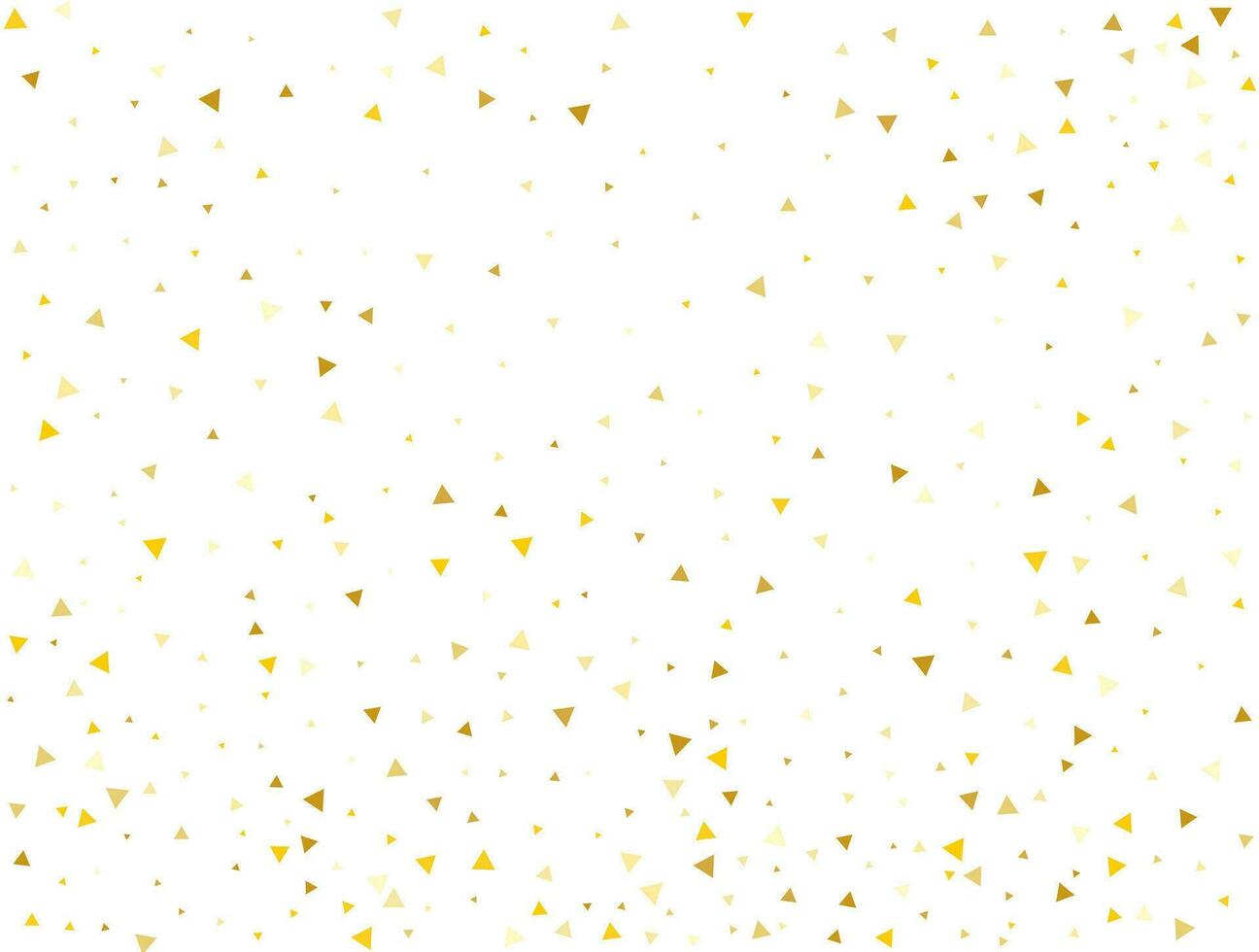 Luxus Gold dreieckig Konfetti Hintergrund. Vektor Illustration