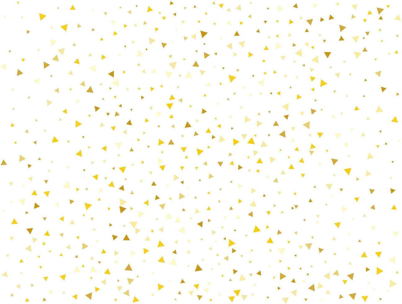 Luxus Gold dreieckig Konfetti Hintergrund. Vektor Illustration