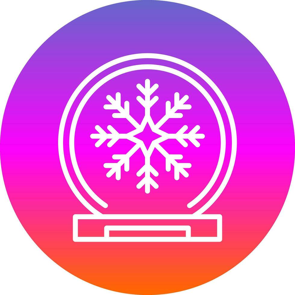 Schnee Globus Vektor Symbol Design