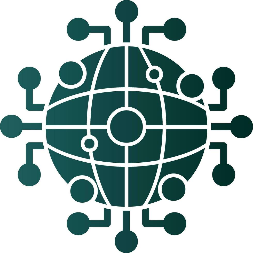 global Netzwerk Vektor Symbol Design