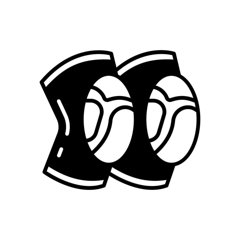 Knie Pads Symbol im Vektor. Logo vektor