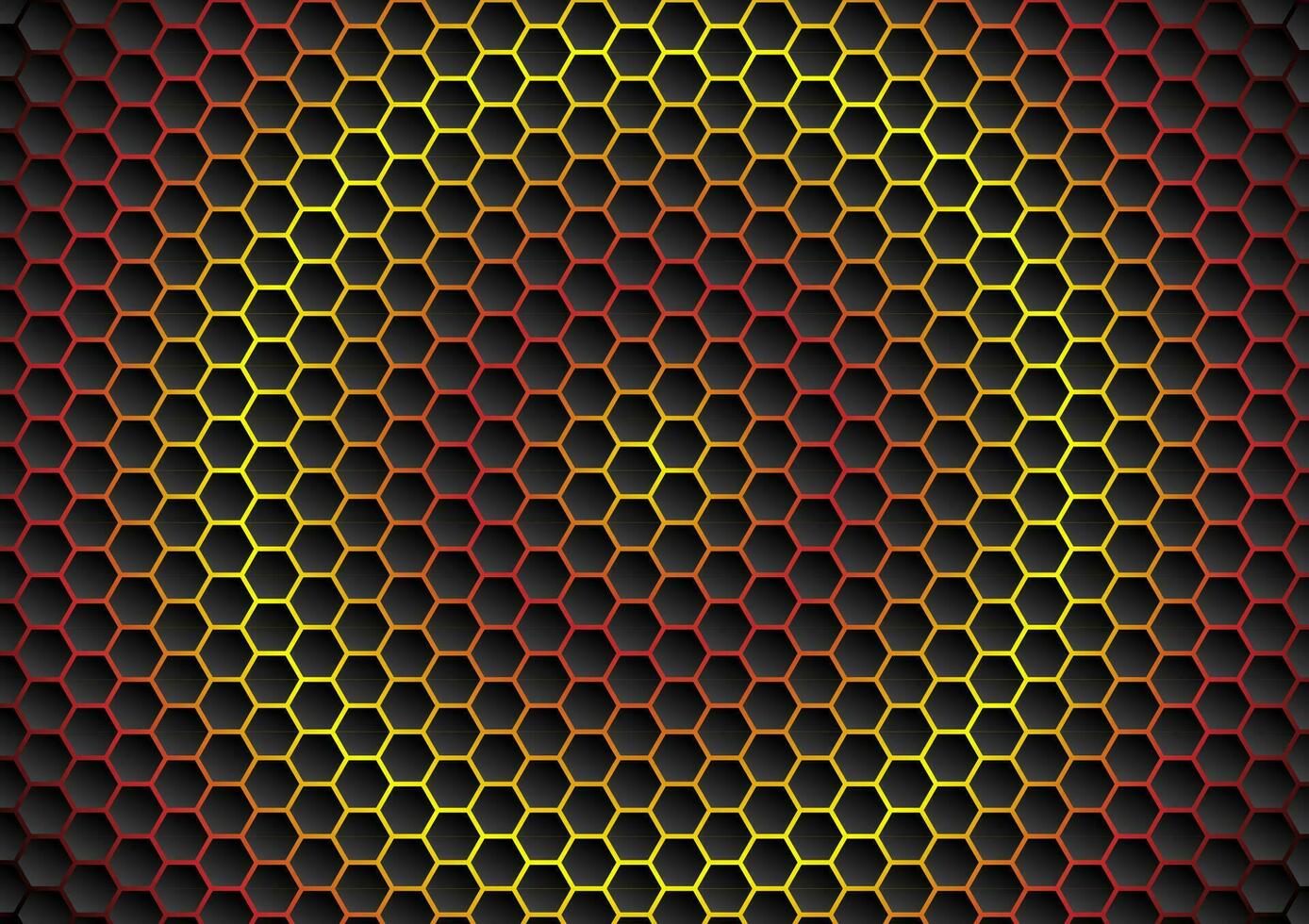 abstrakt Hintergrund Hexagon mit Gradient rot und Gelbe Farben, Vektor Illustration