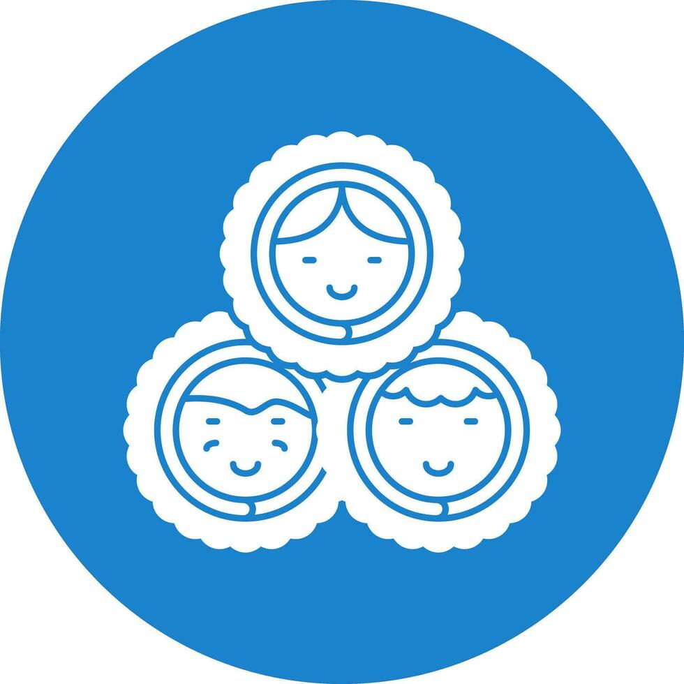 eskimo familj vektor ikon design