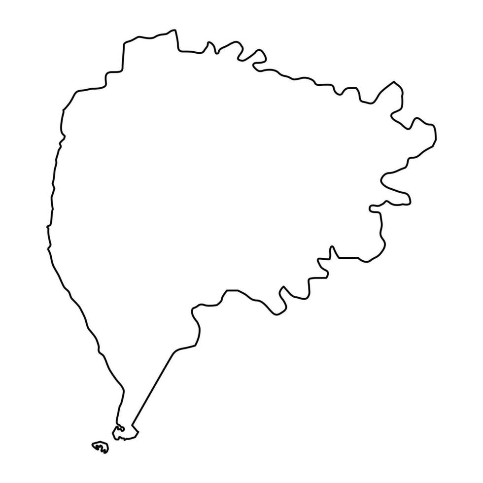taiz guvernement, administrativ division av de Land av jemen. vektor illustration.