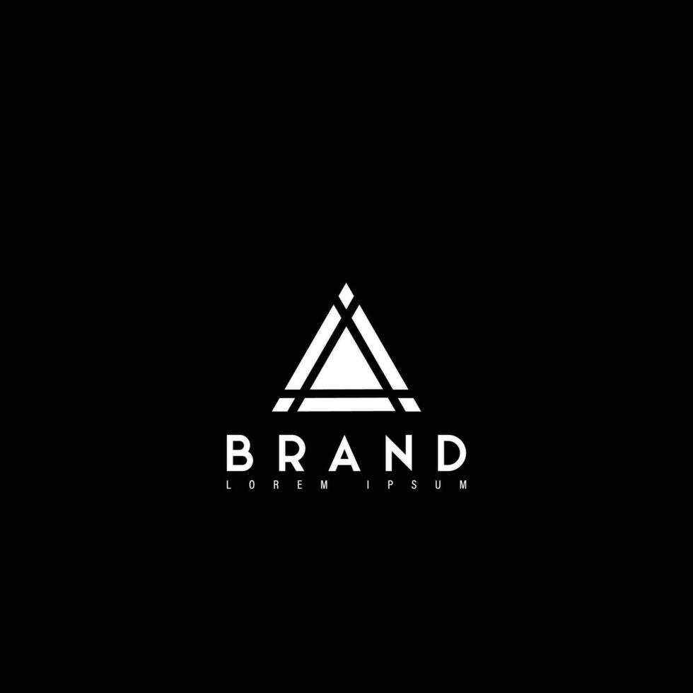 triangel logotyp varumärke vektor