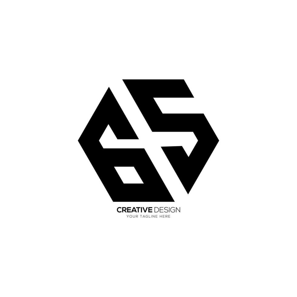65 Jahrestag mit modern sechseckig gestalten Nummer abstrakt Monogramm Logo vektor
