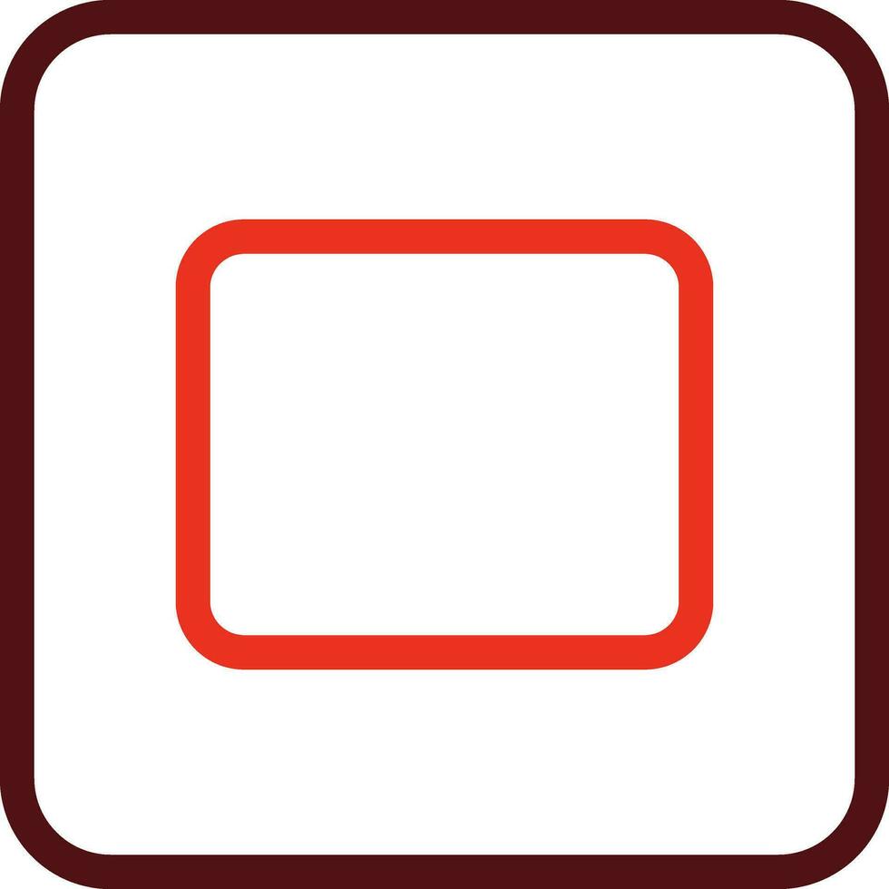 runden Ecke Glyphe zwei Farbe Symbol zum persönlich und kommerziell verwenden. vektor