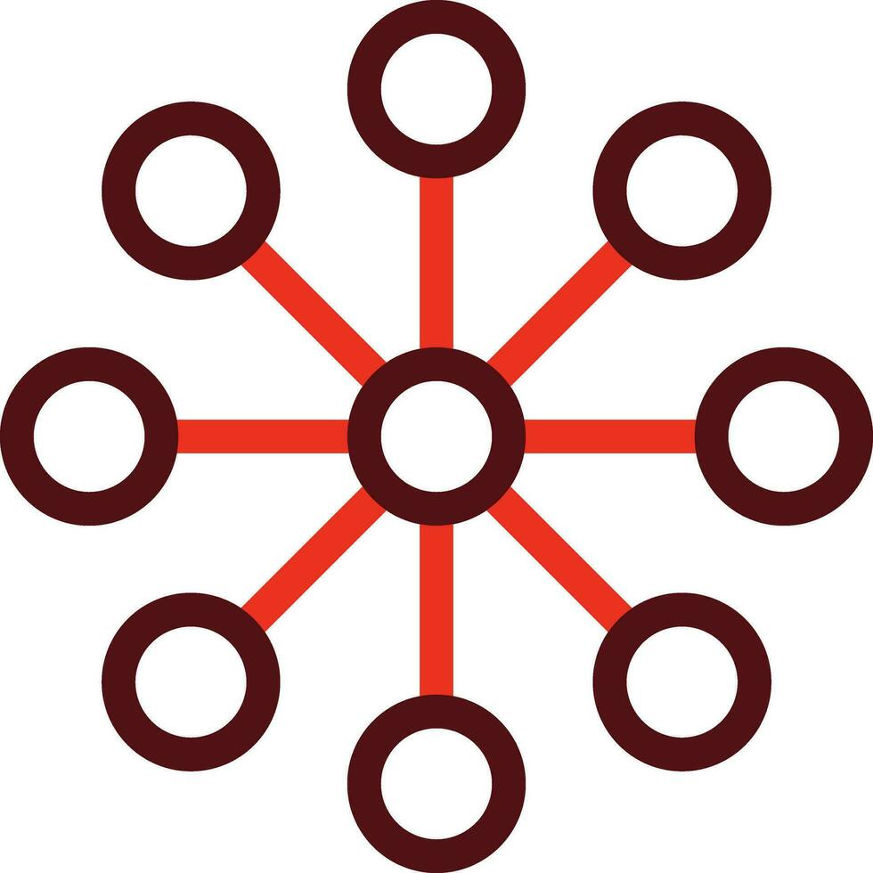 Netzwerk Glyphe zwei Farbe Symbol zum persönlich und kommerziell verwenden. vektor