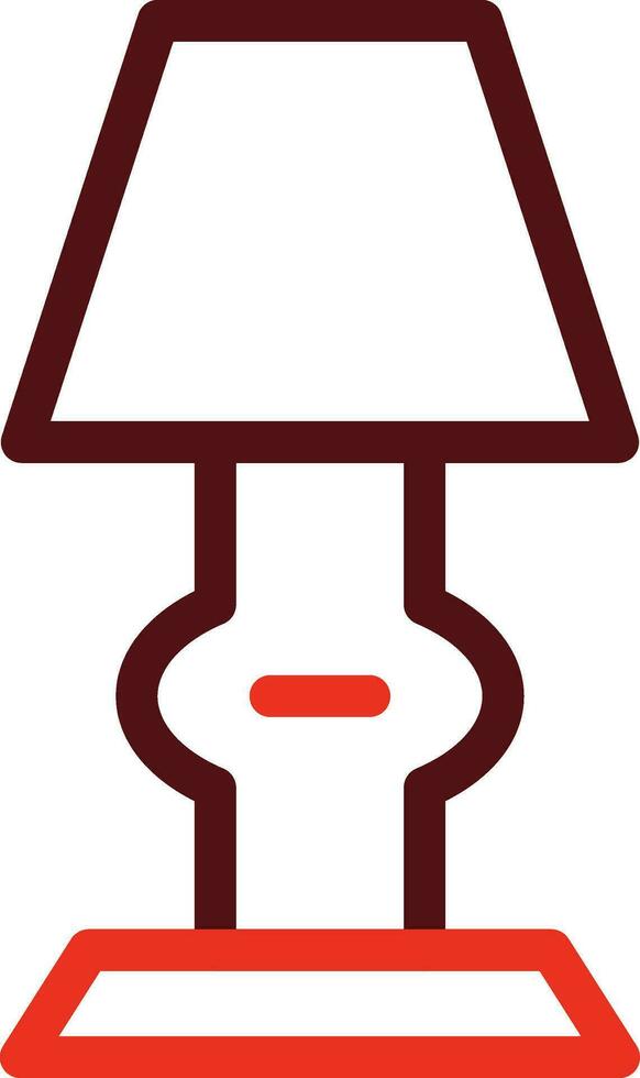 Tabelle Lampe Glyphe zwei Farbe Symbol zum persönlich und kommerziell verwenden. vektor