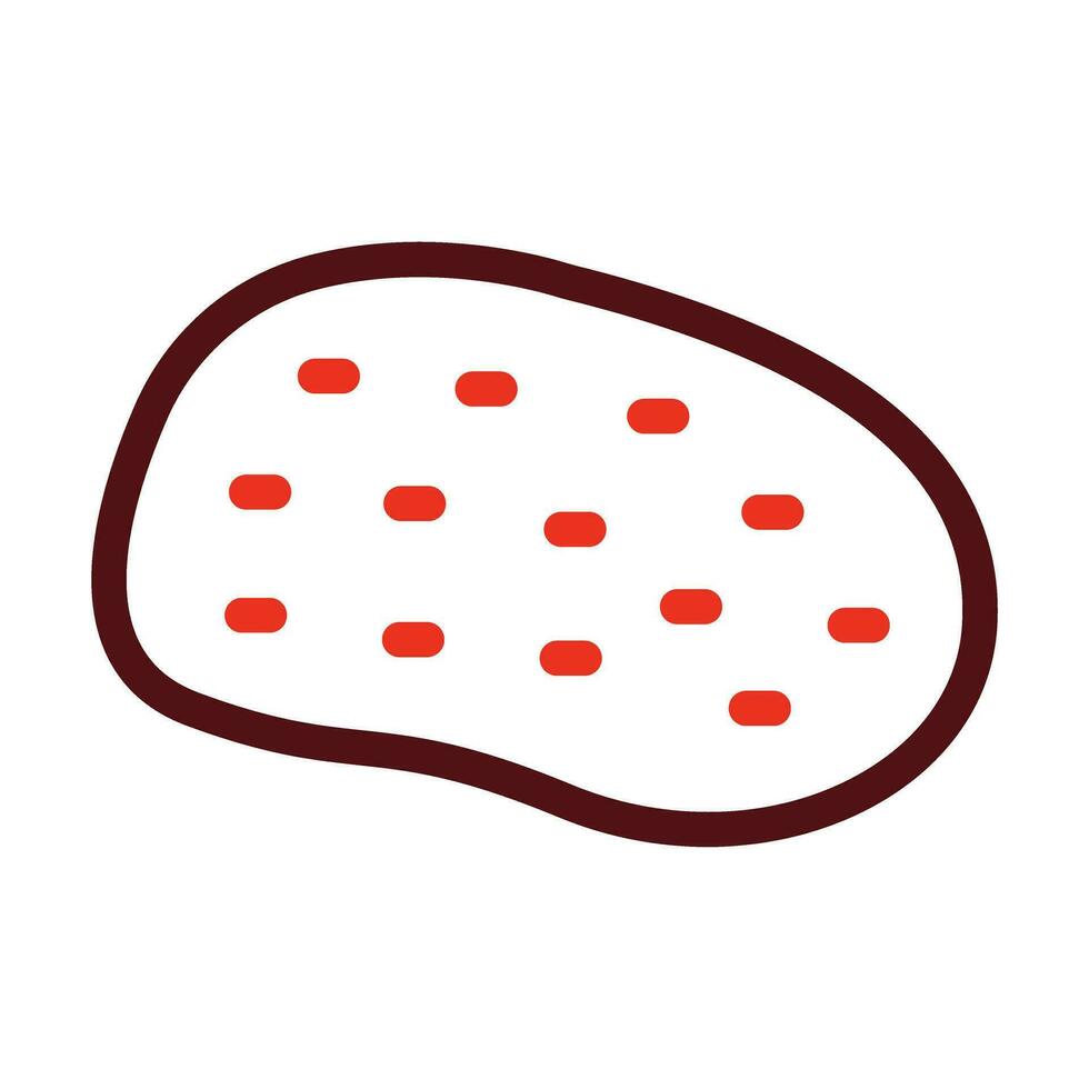 Kartoffel Glyphe zwei Farbe Symbol zum persönlich und kommerziell verwenden. vektor