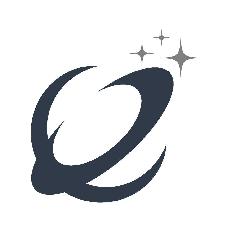 Planet Symbol Logo Design vektor