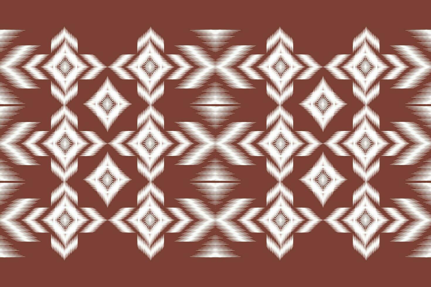 Ikat Paisley nahtlos Muster, traditionell nahtlos Muster, rot Hintergrund, aztekisch Stil, Stickerei, abstrakt, Vektor, Design Illustration zum Textur, Stoff, drucken. vektor