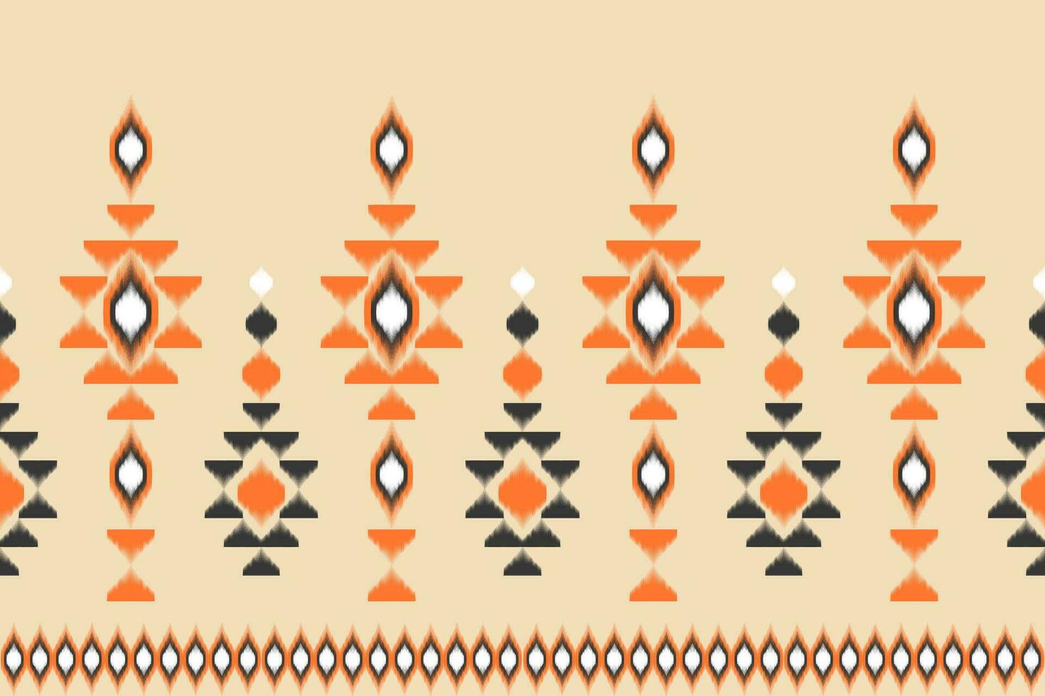 skön ikat konst. etnisk sömlös mönster i stam, folk broderi, och abstrakt konst. aztec geometrisk sparre prydnad skriva ut. design för matta, tapet, Kläder, omslag, tyg. vektor