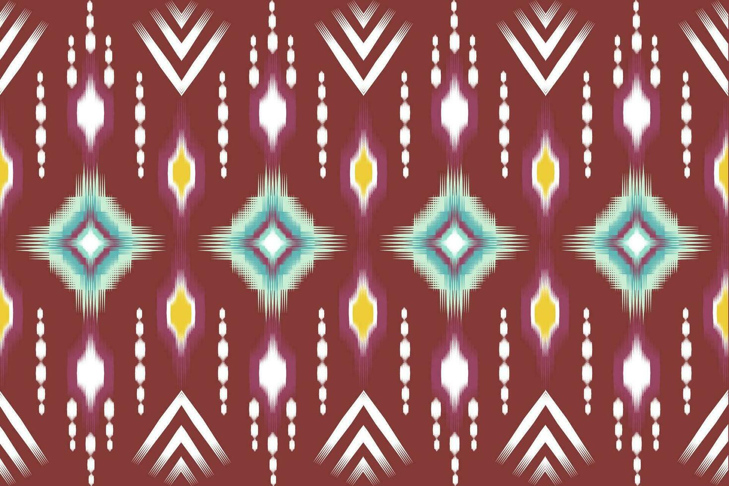 nahtlos Muster, traditionell ethnisch Muster auf rot Hintergrund, aztekisch abstrakt Vektor Muster Design zum