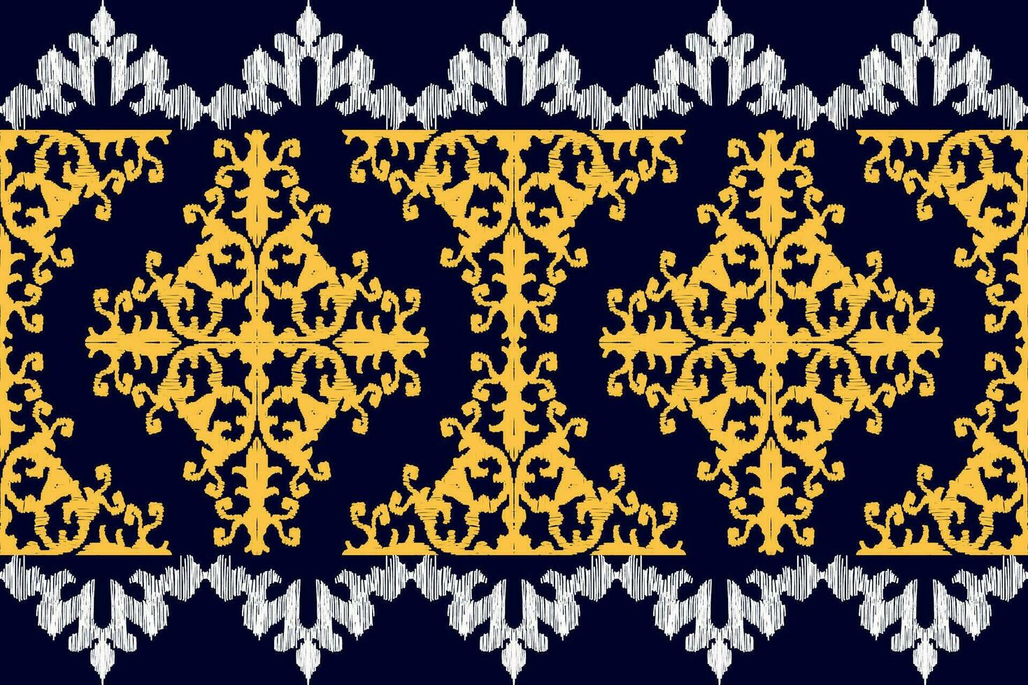 ikat vektor etnisk sömlös mönster design. ikat aztec tyg matta ornament textil- dekorationer tapet.