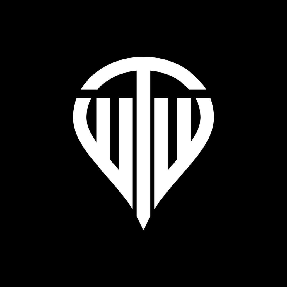 wtw Brief Logo Design. wtw kreativ Monogramm Initialen Brief Logo Konzept. wtw einzigartig modern eben abstrakt Vektor Brief Logo Design.