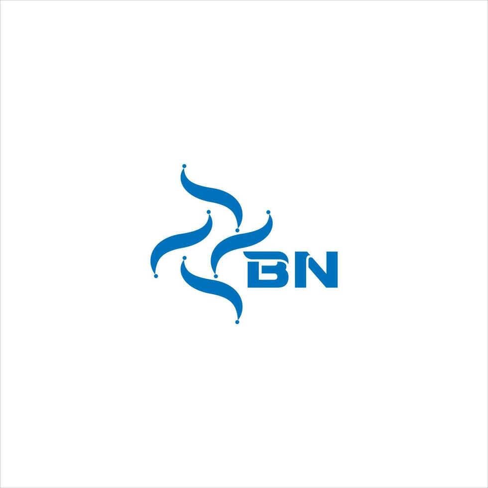 bn brev logotyp design. bn kreativ minimalistisk initialer brev logotyp begrepp. bn unik modern platt abstrakt vektor brev logotyp design.