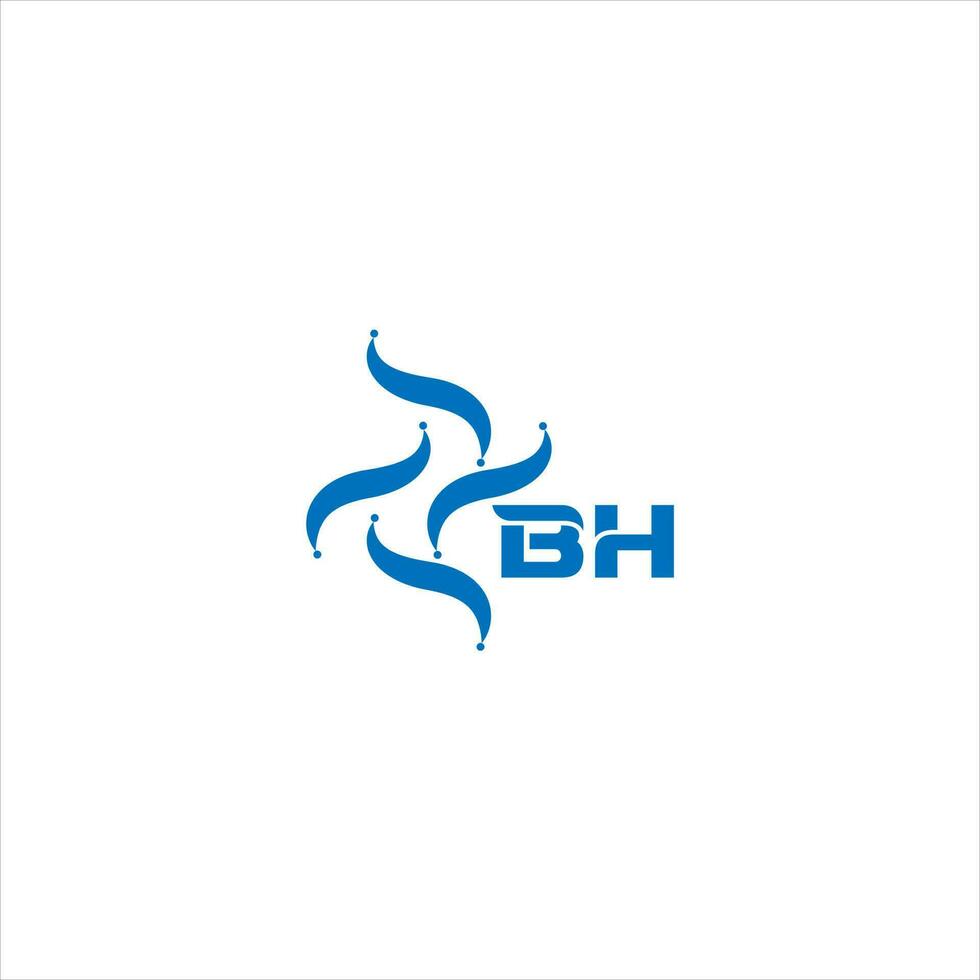 bh brev logotyp design. bh kreativ minimalistisk initialer brev logotyp begrepp. bh unik modern platt abstrakt vektor brev logotyp design.