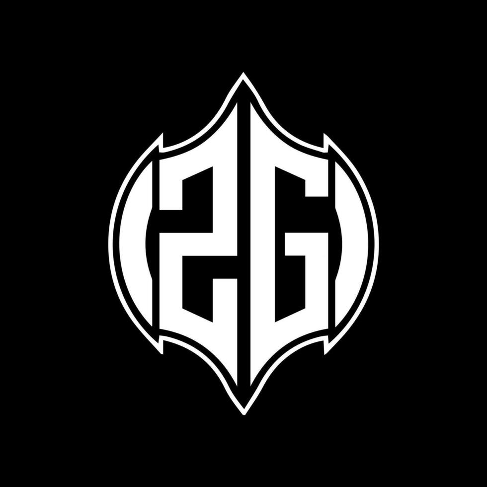 zg Brief Logo Design. zg kreativ Monogramm Initialen Brief Logo Konzept. zg einzigartig modern eben abstrakt Vektor Brief Logo Design.