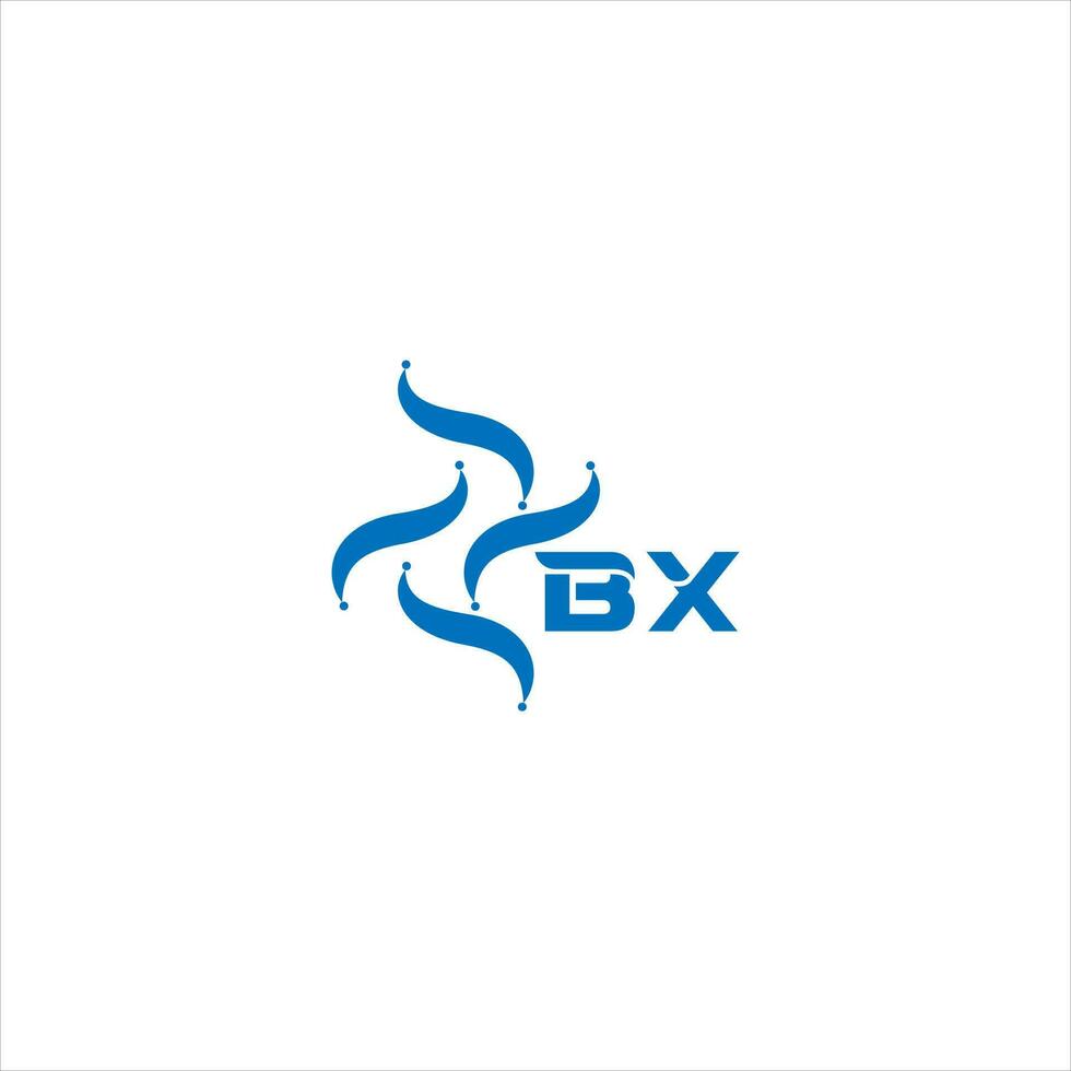 bx brev logotyp design. bx kreativ minimalistisk initialer brev logotyp begrepp. bx unik modern platt abstrakt vektor brev logotyp design.