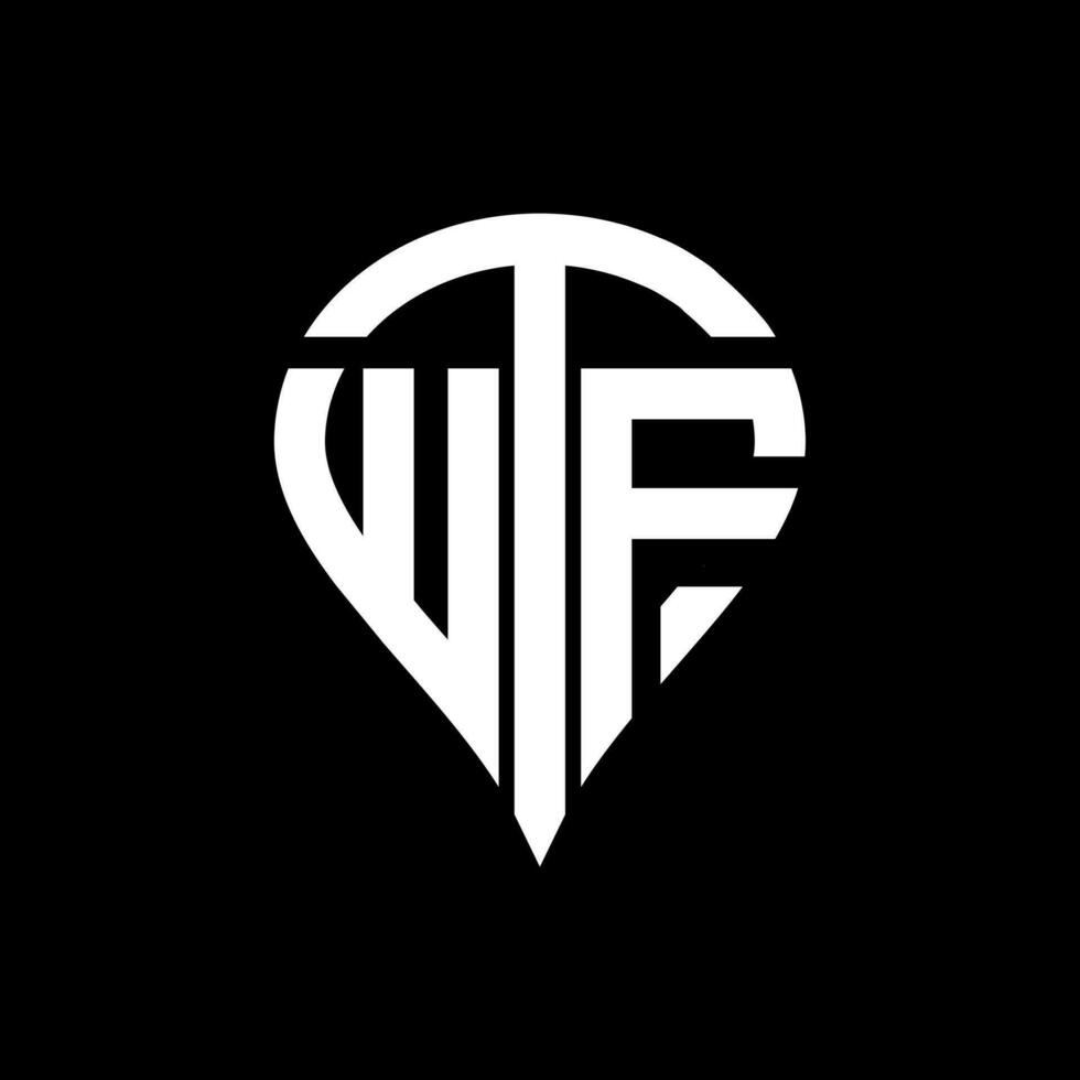 wtf Brief Logo Design. wtf kreativ Monogramm Initialen Brief Logo Konzept. wtf einzigartig modern eben abstrakt Vektor Brief Logo Design.