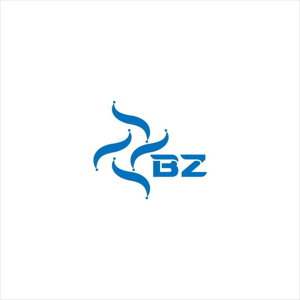 bz brev logotyp design. bz kreativ minimalistisk initialer brev logotyp begrepp. bz unik modern platt abstrakt vektor brev logotyp design.