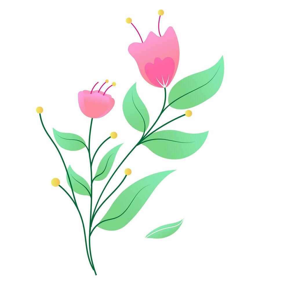 Blumen- Linie einfach Natur zum Schönheit branding modisch Gliederung Symbole zum Handy, Mobiltelefon Apps und Webseite Design. Prämie Pack von Symbole im modisch Linie Stil. vektor