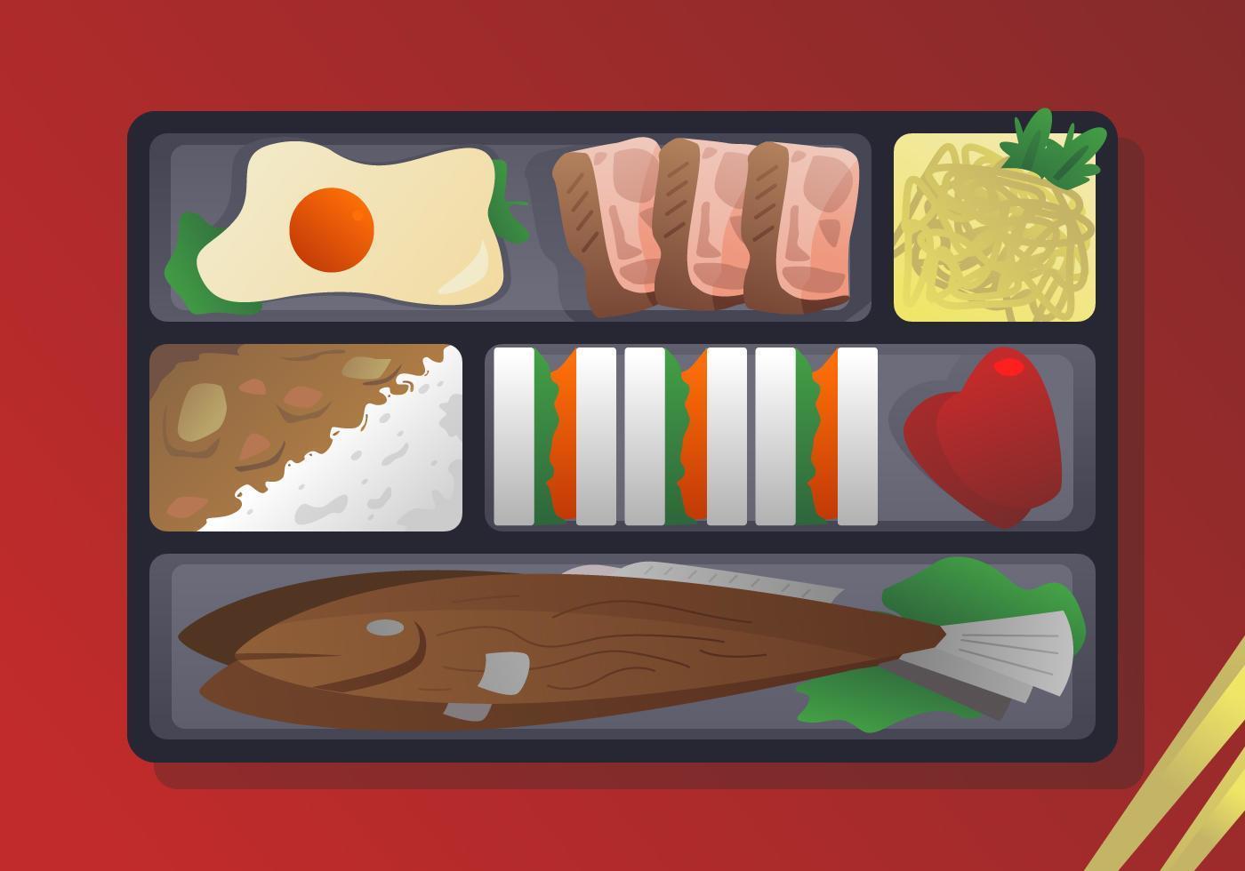 Delicious Bento Box Vectors