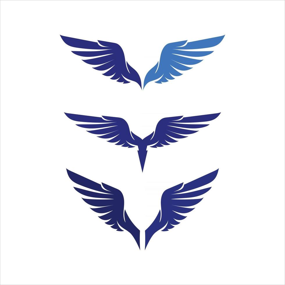Tierflügel Logo Falke Logo Vorlage Vektor