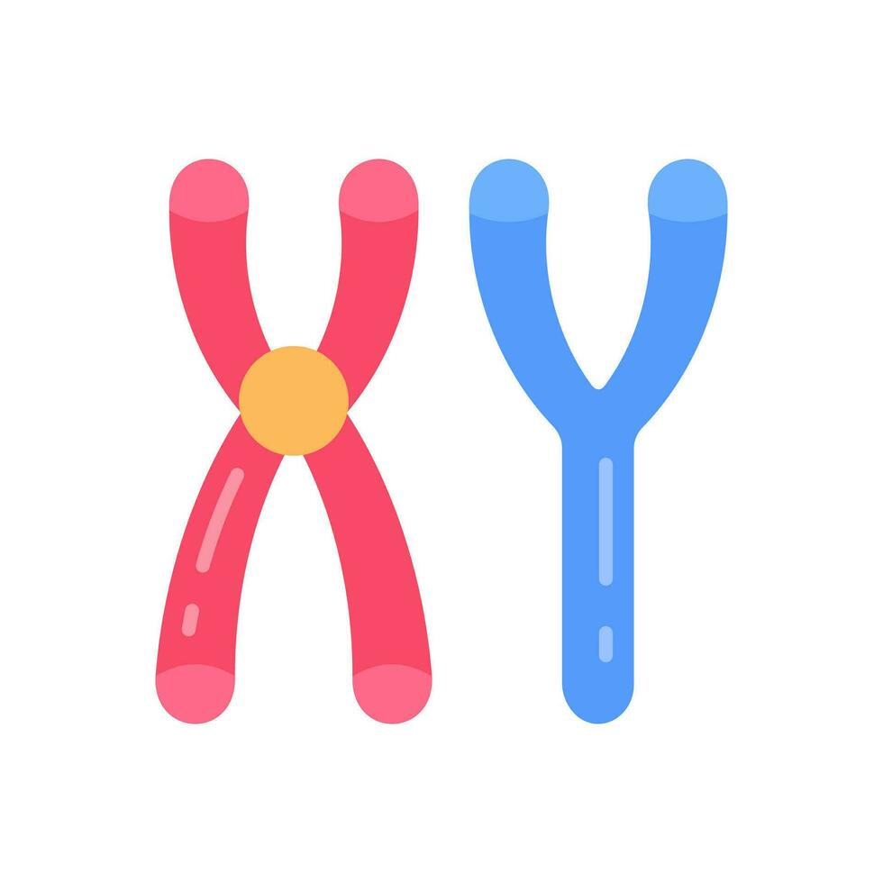 männlich Chromosomen Symbol im Vektor. Illustration vektor
