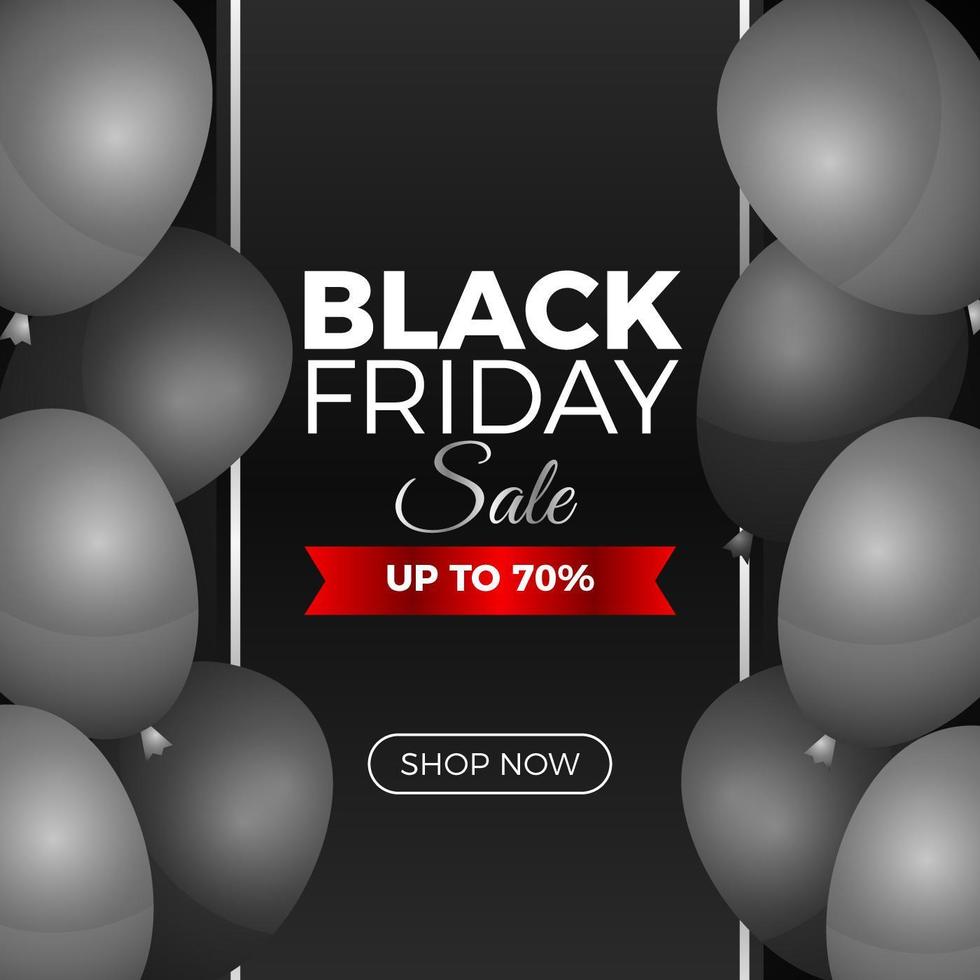 Black Friday Social Media Banner vektor