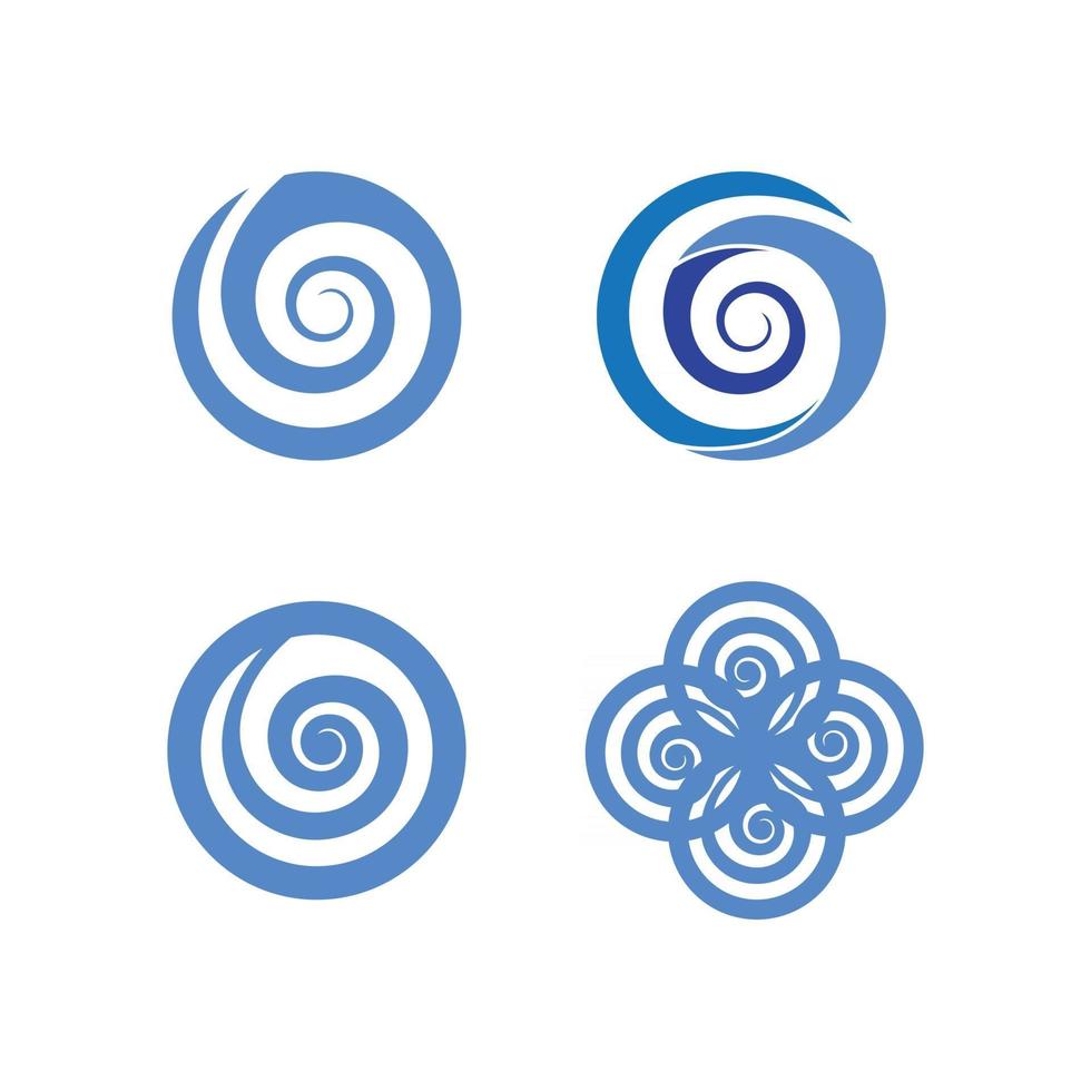 vatten och våg logotyp mall vektor illustration design