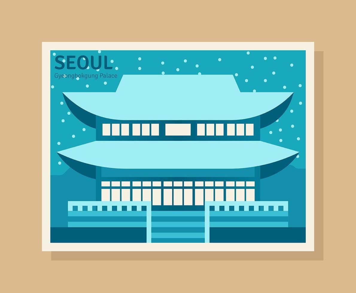 Seoul Illustration vektor