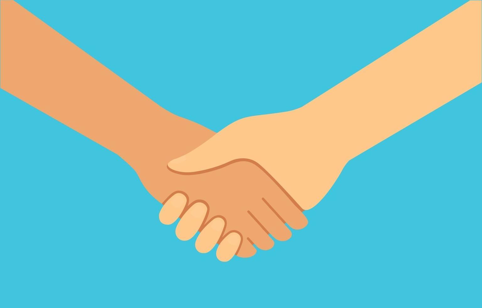 Symbol-Handshake, Geschäfts-Handshake, Partnerschafts- und Vereinbarungssymbol vektor