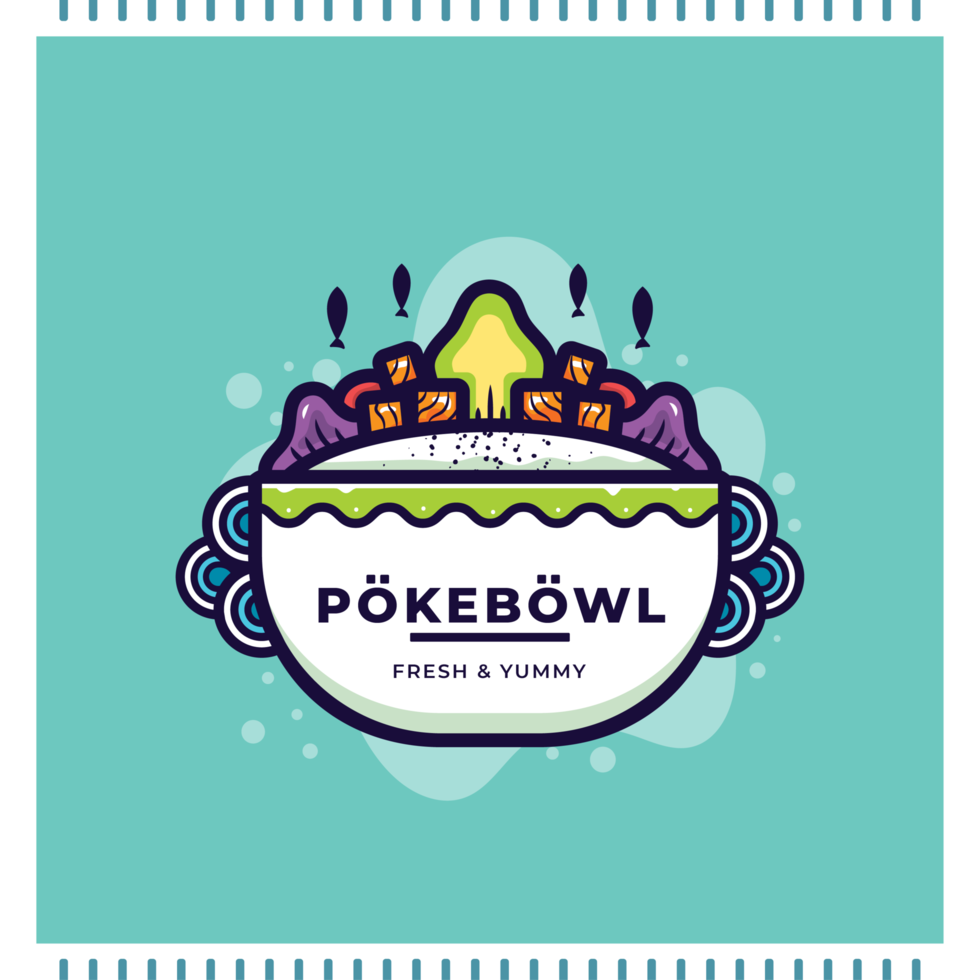 Poke Bowl Vector