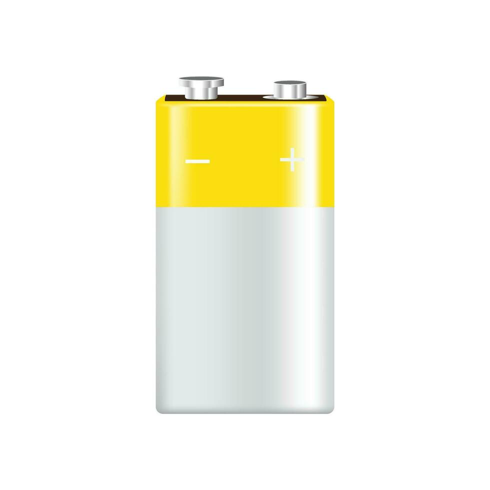 alkalisch Batterie Symbol auf Weiß Hintergrund. Vektor Illustration.