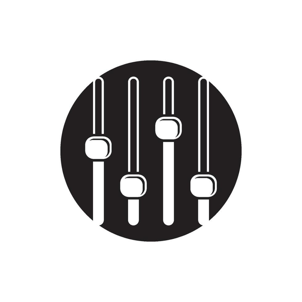 Volumen Bar Symbol Vektor Illustration Logo Vorlage Design